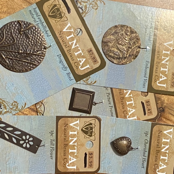 Vintaj Brass findings & necklace lot - Picture 13 of 16